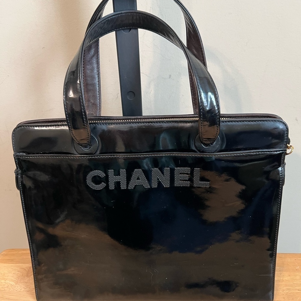 Chanel Patent Leather Tote